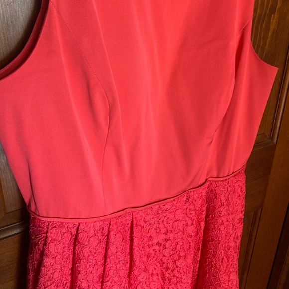 NWOT Adrianna Papell Sleeveless Lace & Faille - Picture 6 of 9